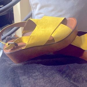 Yellow sandals